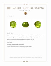 3.41 Ct. Cabochon Tourmaline from Mozambique Appraisal