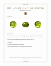 3.41 Ct. Cabochon Tourmaline from Mozambique Appraisal