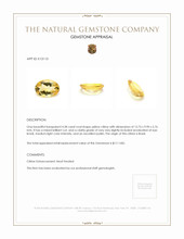 4.28 Ct. Citrine from Brazil Appraisal