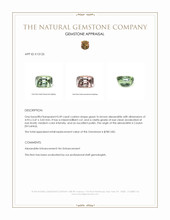 0.49 Ct. Alexandrite from Ceylon (Sri Lanka) Appraisal