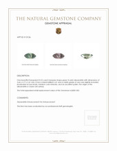 0.25 Ct. Alexandrite from Ceylon (Sri Lanka) Appraisal