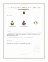 0.41 Ct. Alexandrite from Ceylon (Sri Lanka) Appraisal