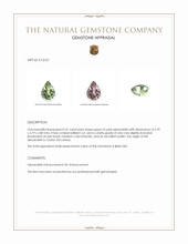 0.41 Ct. Alexandrite from Ceylon (Sri Lanka) Appraisal