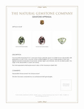 0.41 Ct. Alexandrite from Ceylon (Sri Lanka) Appraisal