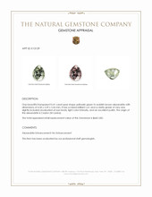 0.41 Ct. Alexandrite from Ceylon (Sri Lanka) Appraisal