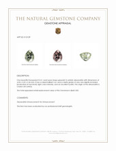 0.41 Ct. Alexandrite from Ceylon (Sri Lanka) Appraisal