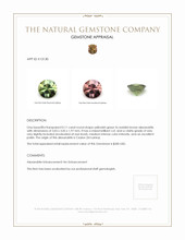 0.11 Ct. Alexandrite from Ceylon (Sri Lanka) Appraisal