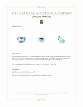 1.15 Ct. Beryl from Brazil Appraisal