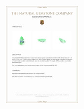 0.21 Ct. Green Paraiba Tourmaline from Mozambique Appraisal