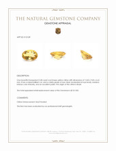 5.08 Ct. Citrine from Brazil Appraisal