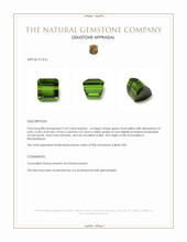 2.43 Ct. Tourmaline from Mozambique Appraisal