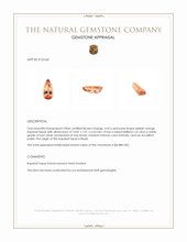 4.42 Ct. Imperial Topaz from Brazil Appraisal