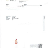 4.42 Ct. Imperial Topaz from Brazil Scan Report