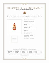 4.42 Ct. Imperial Topaz from Brazil Scan Report