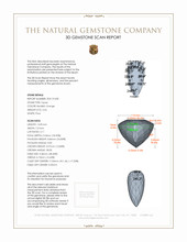 4.42 Ct. Topaz from Brazil 3 D Scan Report