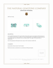 0.90 Ct. Aquamarine from Afghanistan Appraisal