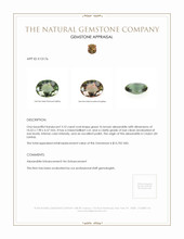 3.10 Ct. Alexandrite from Ceylon (Sri Lanka) Appraisal