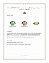 1.00 Ct. Alexandrite from Ceylon (Sri Lanka) Appraisal