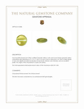 6.68 Ct. Cabochon Chrysoberyl from Ceylon (Sri Lanka) Appraisal