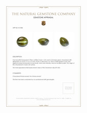 6.03 Ct. Cabochon Chrysoberyl from Ceylon (Sri Lanka) Appraisal