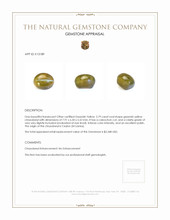 2.79 Ct. Cabochon Chrysoberyl from Ceylon (Sri Lanka) Appraisal