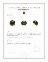 1.94 Ct. Cabochon Chrysoberyl from Ceylon (Sri Lanka) Appraisal