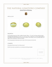 1.79 Ct. Cabochon Chrysoberyl from Ceylon (Sri Lanka) Appraisal