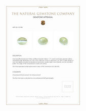 1.71 Ct. Cabochon Chrysoberyl from Ceylon (Sri Lanka) Appraisal
