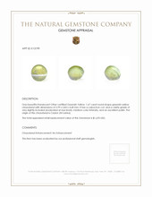 1.67 Ct. Cabochon Chrysoberyl from Ceylon (Sri Lanka) Appraisal