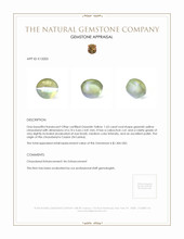 1.63 Ct. Cabochon Chrysoberyl from Ceylon (Sri Lanka) Appraisal