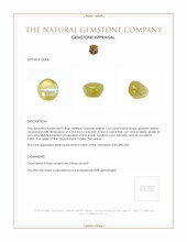 1.62 Ct. Chrysoberyl from Ceylon (Sri Lanka) Appraisal