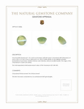 1.56 Ct. Cabochon Chrysoberyl from Ceylon (Sri Lanka) Appraisal