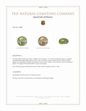 1.32 Ct. Cabochon Alexandrite from Ceylon (Sri Lanka) Appraisal