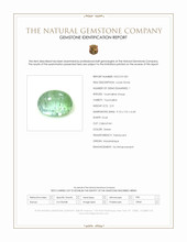2.31 Ct. Green Cabochon Tourmaline from Mozambique Scan Report