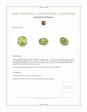 1.22 Ct. Chrysoberyl from Ceylon (Sri Lanka) Appraisal