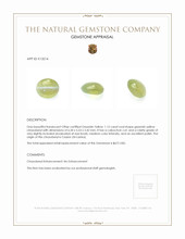 1.12 Ct. Cabochon Chrysoberyl from Ceylon (Sri Lanka) Appraisal