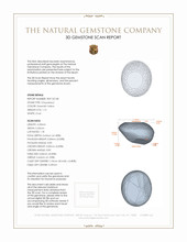 1.12 Ct. Cabochon Chrysoberyl from Ceylon (Sri Lanka) 3 D Scan Report