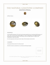 3.28 Ct. Chrysoberyl from Ceylon (Sri Lanka) Appraisal