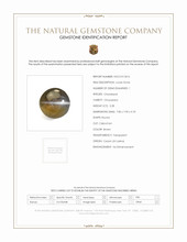 3.28 Ct. Brown Cabochon Chrysoberyl from Ceylon (Sri Lanka) Scan Report