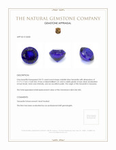 30.72 Ct. Tanzanite from Tanzania Appraisal