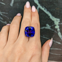 24.08 Ct. Tanzanite from Tanzania Life Style