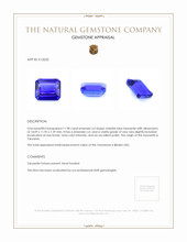 11.98 Ct. Tanzanite from Tanzania Appraisal
