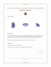 2.68 Ct. Tanzanite from Tanzania Appraisal