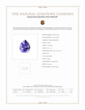 1.66 Ct. Tanzanite from Tanzania Scan Report