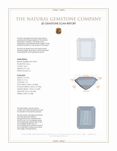 3.33 Ct. Citrine from Brazil 3 D Scan Report