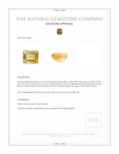 4.10 Ct. Citrine from Brazil Appraisal