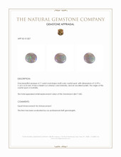 4.17 Ct. Multi Color Crystal Opal (Jelly Opal) from Australia Appraisal
