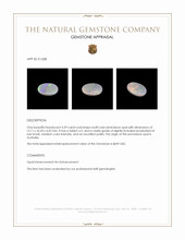 4.59 Ct. Semi-Black Opal from Australia Appraisal