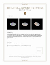 4.59 Ct. Semi-Black Opal from Australia Appraisal