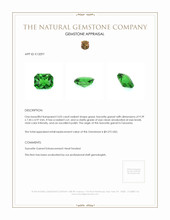 3.03 Ct. Tsavorite Garnet from Tanzania Appraisal